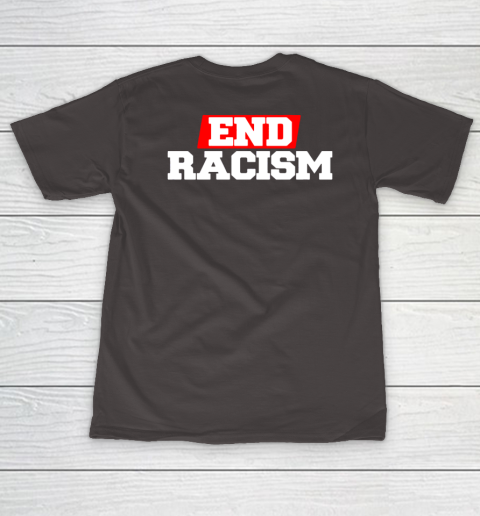 NFL End Racism Print In Front And Back Women's T-Shirt 17