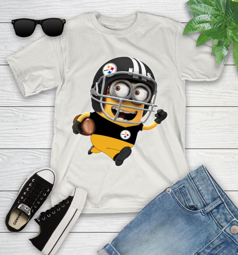 NFL Pittsburgh Steelers Minions Disney Football Sports Youth T-Shirt 12