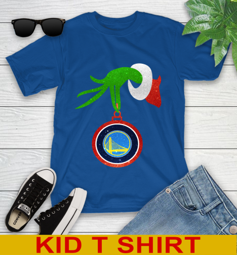 Golden State Warriors Grinch Merry Christmas NBA Basketball Youth T-Shirt 9