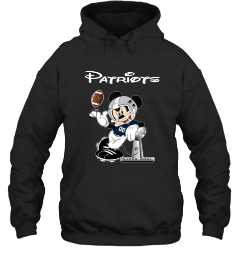 Mickey Patriots Taking The Super Bowl Trophy Football Hoodie