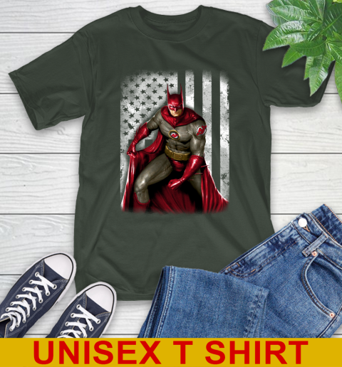New Jersey Devils NHL Hockey Batman DC American Flag Shirt T-Shirt 6