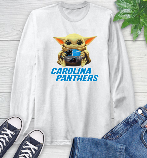Nfl Football Carolina Panthers Baby Yoda Star Wars Shirt Long