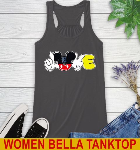 Detroit Tigers MLB Baseball Love Mickey Disney Sports Racerback Tank 12