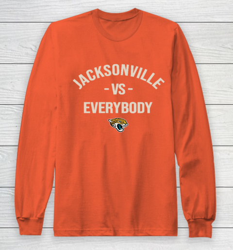 Jacksonville Jaguars Vs Everybody Long Sleeve T-Shirt 3