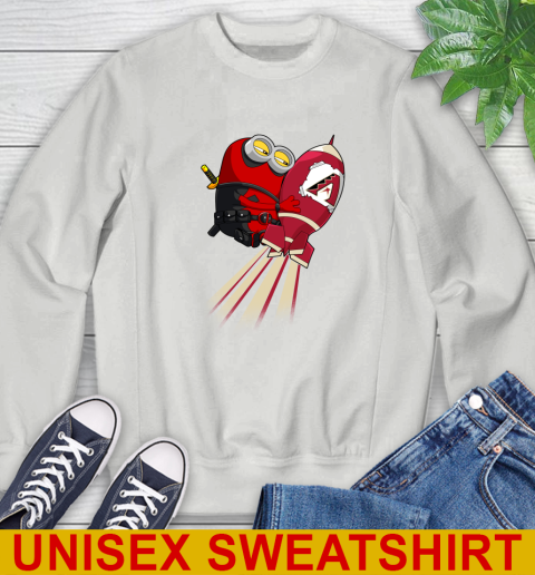 MLB Baseball Arizona Diamondbacks Deadpool Minion Marvel Shirt Sweatshirt - Image 6