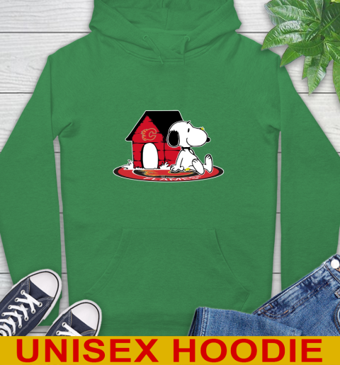 NHL Hockey Calgary Flames Snoopy The Peanuts Movie Shirt Hoodie 8
