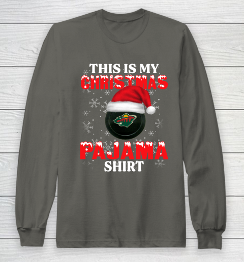 Minnesota Wild This Is My Christmas Pajama Shirt NHL Long Sleeve T-Shirt 5