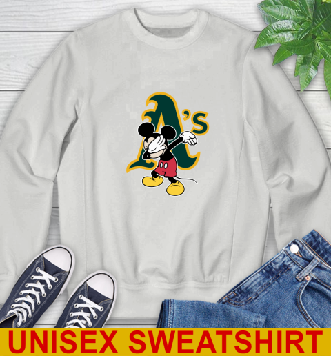 Oakland Athletics MLB Baseball Dabbing Mickey Disney Sports Sweatshirt 5