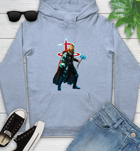NBA Thor Avengers Endgame Basketball Houston Rockets Youth Hoodie 10
