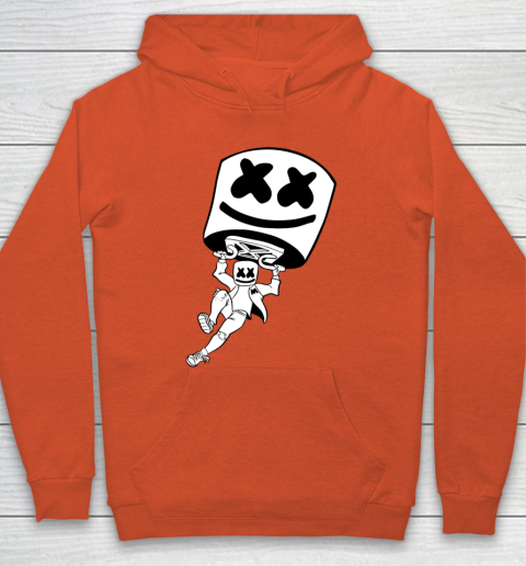 Marshmello Printed sandpapper Hoodie Red