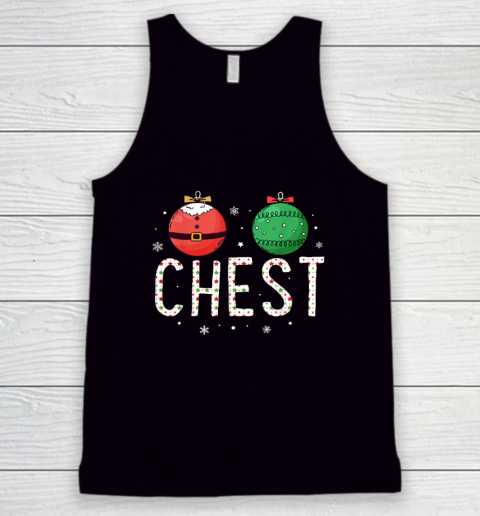 Chest Nuts Matching Funny Christmas Couples Tank Top