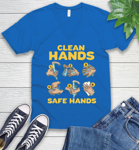 Nurse Shirt Washing Clean Hands Safe Hand Hygiene Wash Save T Shirt V-Neck T-Shirt 5
