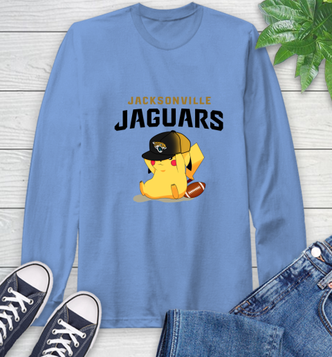 NFL Pikachu Football Sports Jacksonville Jaguars Long Sleeve T-Shirt 11