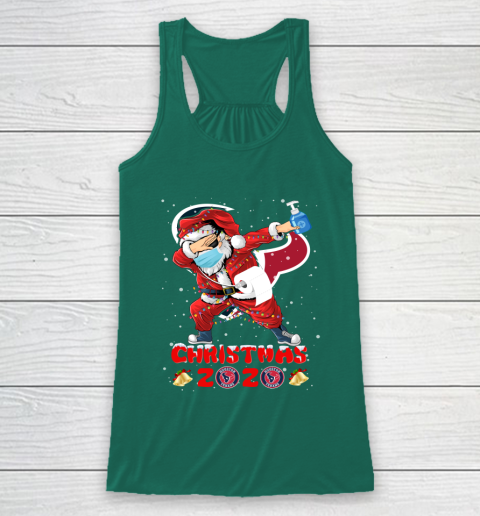 Houston Texans Funny Santa Claus Dabbing Christmas 2020 NFL Racerback Tank 5