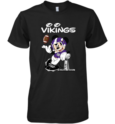 Mickey Vikings Taking The Super Bowl Trophy Football Premium Men's T-Shirt