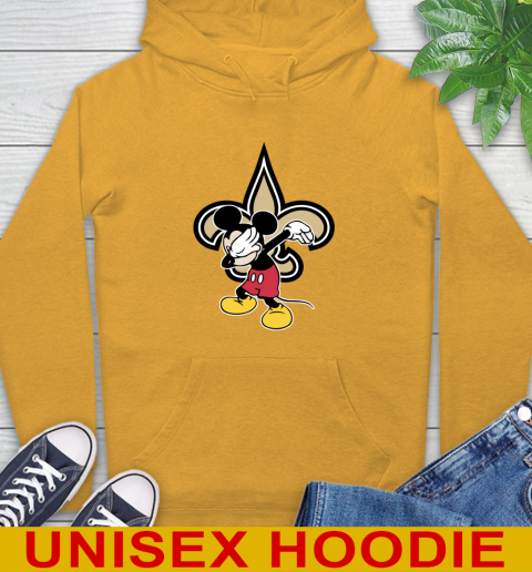 New Orleans Saints NFL Football Dabbing Mickey Disney Sports Hoodie 3