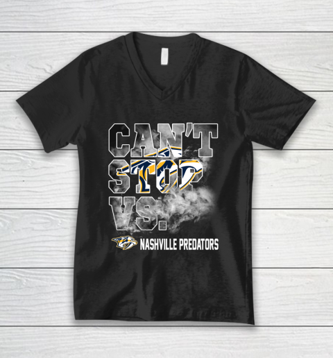 NHL Nashville Predators Hockey Can't Stop Vs V-Neck T-Shirt