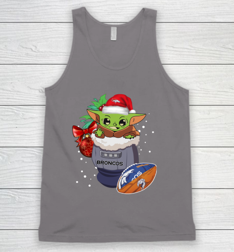 Denver Broncos Christmas Baby Yoda Star Wars Funny Happy NFL Tank Top 7