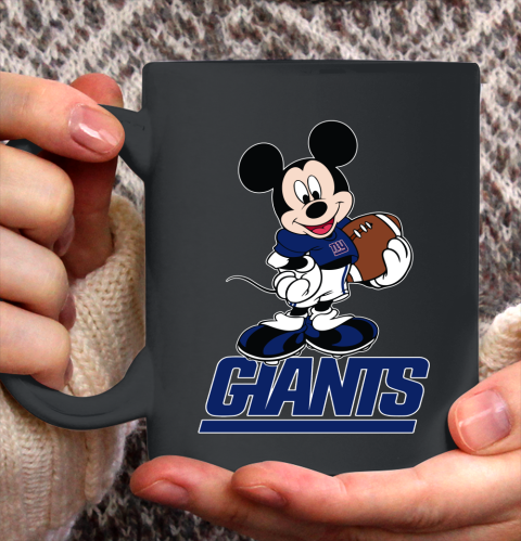 NFL Football New York Giants Cheerful Mickey Mouse Shirt Ceramic Mug 15oz