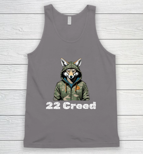 Coyote in Hood 22 Creed Graphic Hunting Tank Top 5