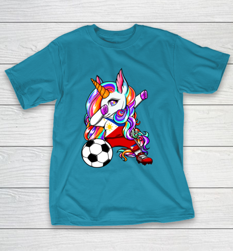 Dabbing Unicorn The Philippines Soccer Fans Jersey Football T-Shirt 8
