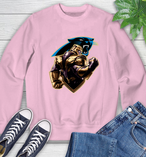 NFL Thanos Avengers Endgame Football Sports Carolina Panthers Sweatshirt 9