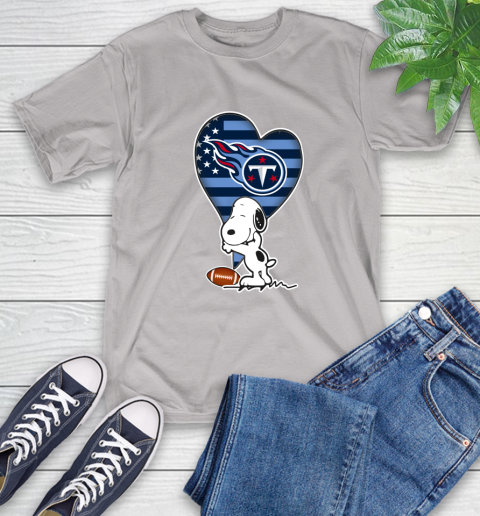 Tennessee Titans NFL Football The Peanuts Movie Adorable Snoopy T-Shirt 12