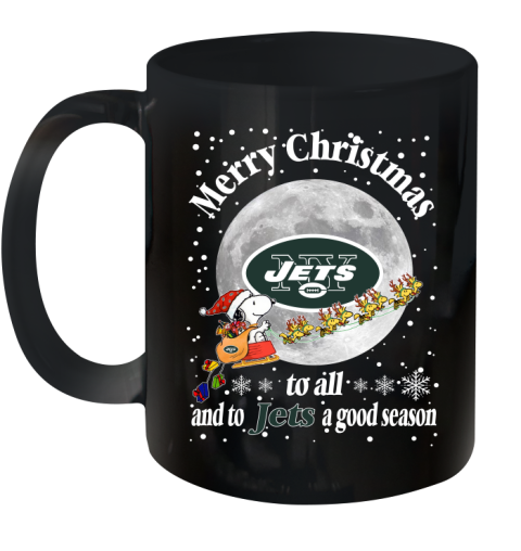 New York Jets Merry Christmas To All And To Jets A Good Season NFL Football Sports Ceramic Mug 11oz