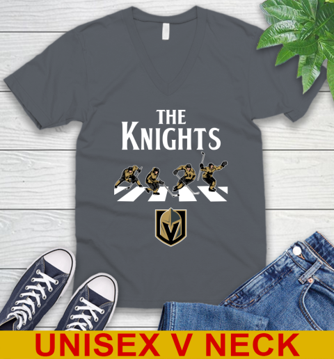 NHL Hockey Vegas Golden Knights The Beatles Rock Band Shirt V-Neck T-Shirt 4