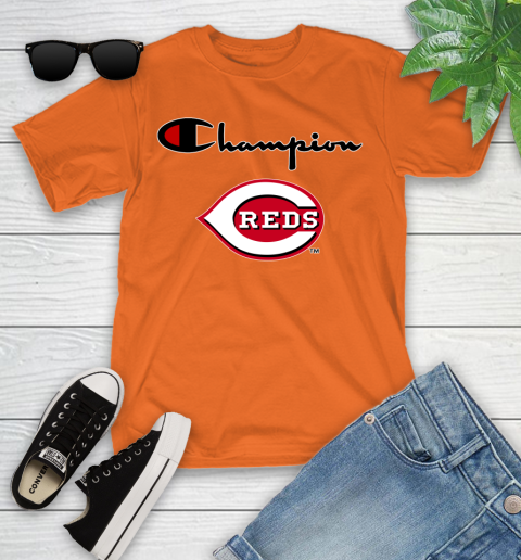 MLB Baseball Cincinnati Reds Champion Shirt Youth T-Shirt 4