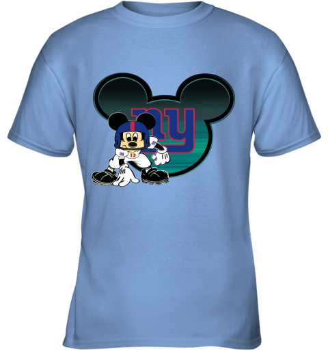 NFL New York Giants Mickey Mouse Disney Football T Shirt QTG3EtDBNkw youth t shirt 26 95 151514 front carolina blue