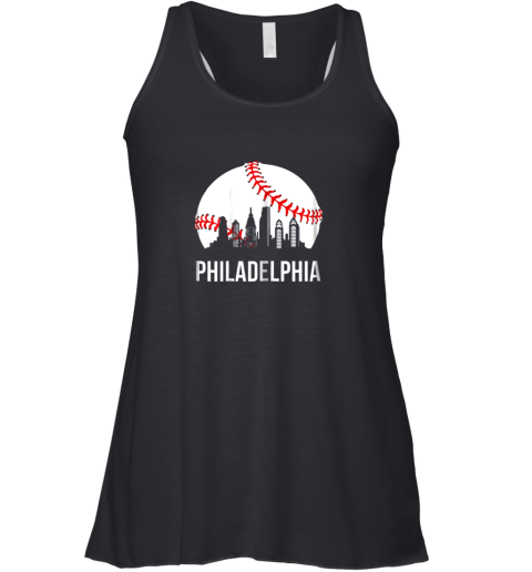Philadelphia Downtown Baseball Philly Skyline Racerback Tank