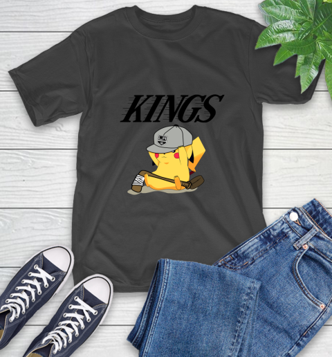 NHL Pikachu Hockey Sports Los Angeles Kings T-Shirt 2