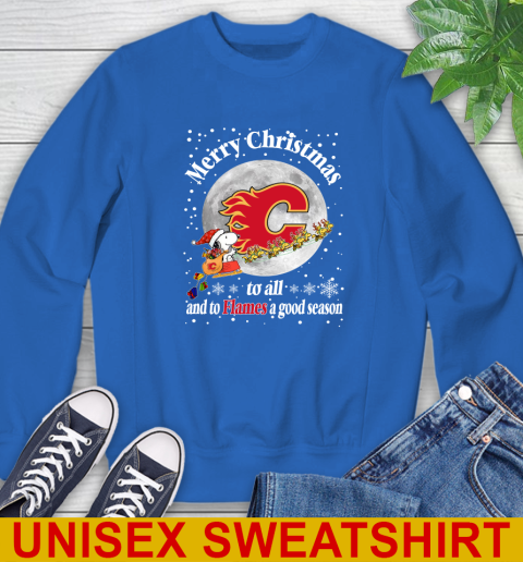Calgary Flames Merry Christmas To All And To Flames A Good Season NHL Hockey Sports Sweatshirt 11