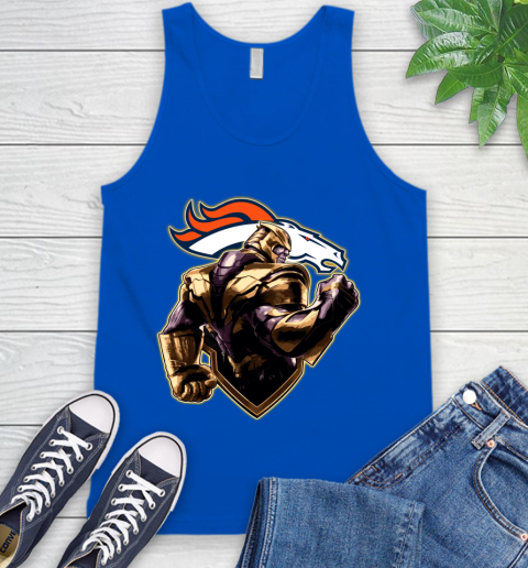 NFL Thanos Avengers Endgame Football Sports Denver Broncos Tank Top 5
