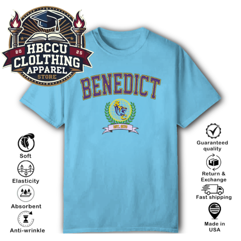 Benedict College Tigers HBCU T-Shirt lj7w benedict college tigers hbcu classic t shirt 2 front sky HBCU Clothing Apparel