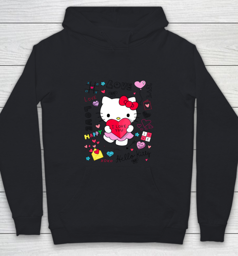 Hello Kitty Love Notes Valentine Tee Youth Hoodie