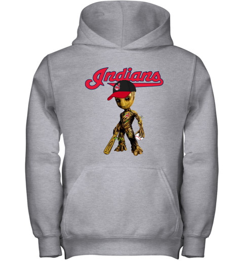 MLB Cleveland Indians Groot Guardians Of The Galaxy Baseball Youth Long  Sleeve