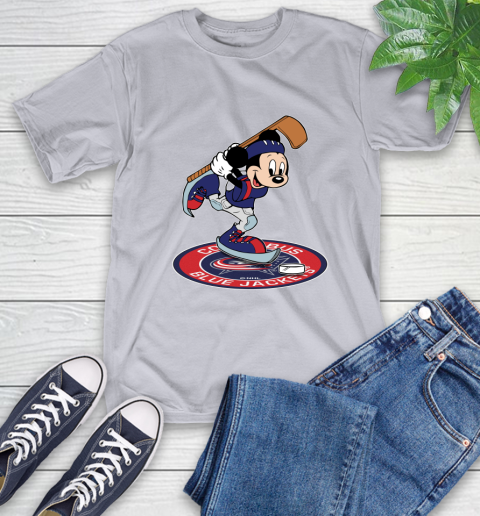 NHL Hockey Columbus Blue Jackets Cheerful Mickey Disney Shirt T-Shirt 6