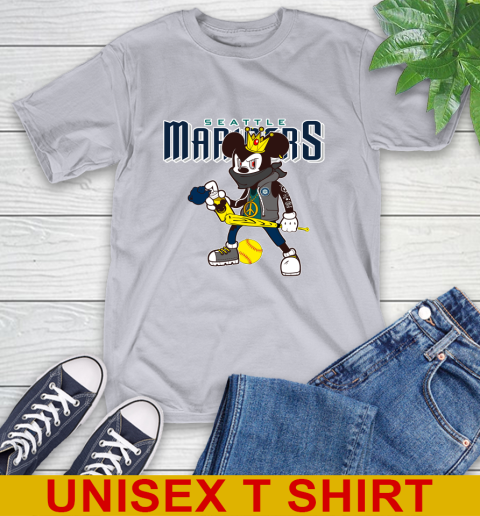 Seattle Mariners MLB Baseball Mickey Peace Sign Sports T-Shirt 6