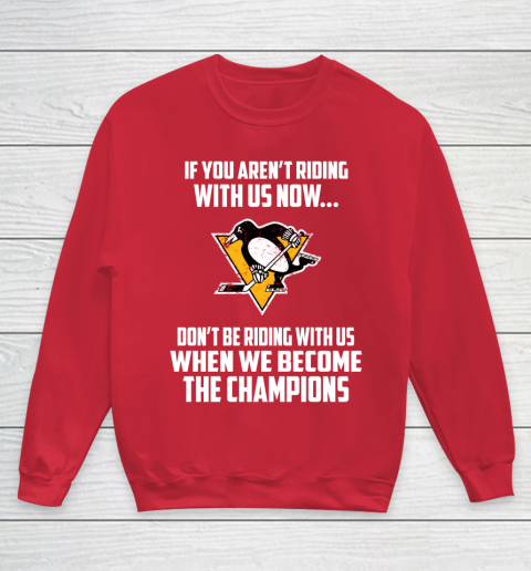 NHL Pittsburgh Penguins Hockey We Become The Champions Youth Sweatshirt 7