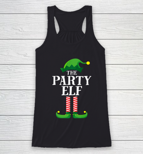 Party Elf Matching Family Group Christmas Party Pajama Racerback Tank