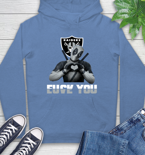 NHL Oakland Raiders Deadpool Love You Fuck You Football Sports Hoodie 11