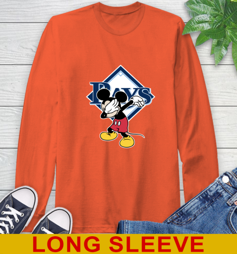 Tampa Bay Rays MLB Baseball Dabbing Mickey Disney Sports Long Sleeve T-Shirt 5