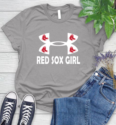 MLB Boston Red Sox Under Armour Baseball Sports Women's T-Shirt 5