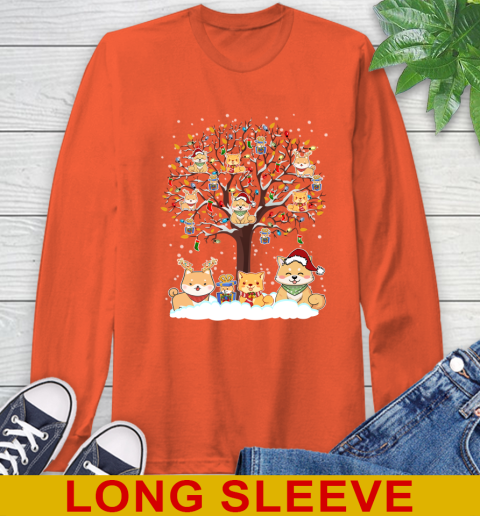 Shiba inu dog pet lover light christmas tree shirt 58