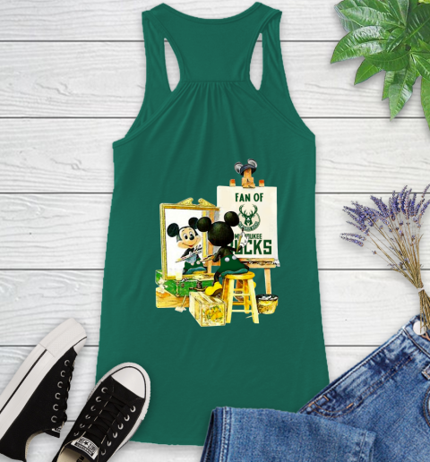 NBA Basketball Milwaukee Bucks Mickey Drawing Shirt 40