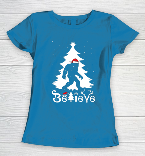 Bigfoot Christmas Gifts For Men Boys Girls Funny Christmas Women's T-Shirt 6