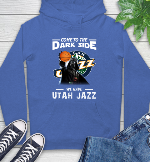 NBA Come To The Dark Side We Have Utah Jazz Star Wars Darth Vader Basketball Hoodie 9