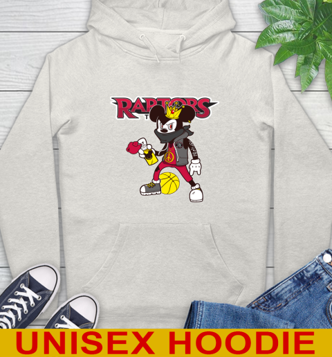 Toronto Raptors NBA Basketball Mickey Peace Sign Sports Hoodie 12